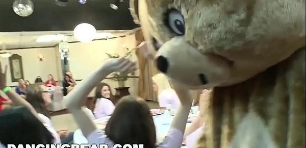  DANCING BEAR - Check Out This Wild CFNM Bridal Party In Banquet Hall